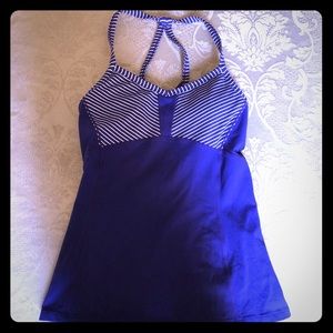 Athleta  women’s tank top purple with  back straps